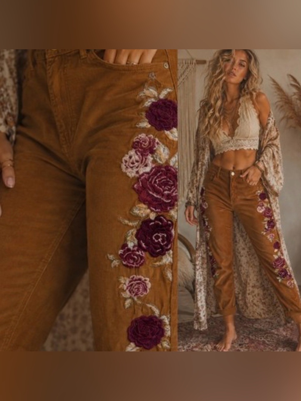 DRIFTWOOD X Free People GIzelle Embroidered Pants